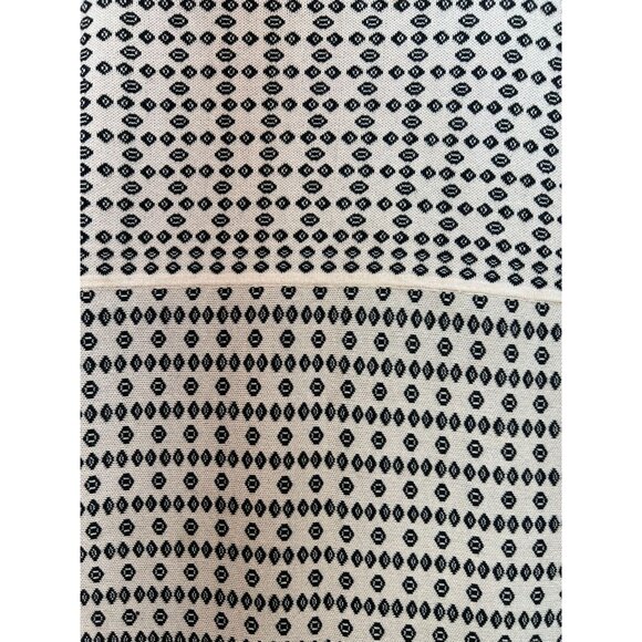 Just Taylor Women's Fitted Midi Sweater Dress Knit Ruffle Hem Size XL Beige Geo - Picture 8 of 12